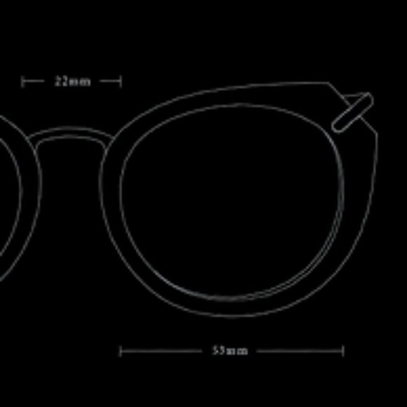 $150 New Authentic RAEN Pogue Sunglasses Cat Eye Blue Gold Smoke Gray C-39 Lens main image 5